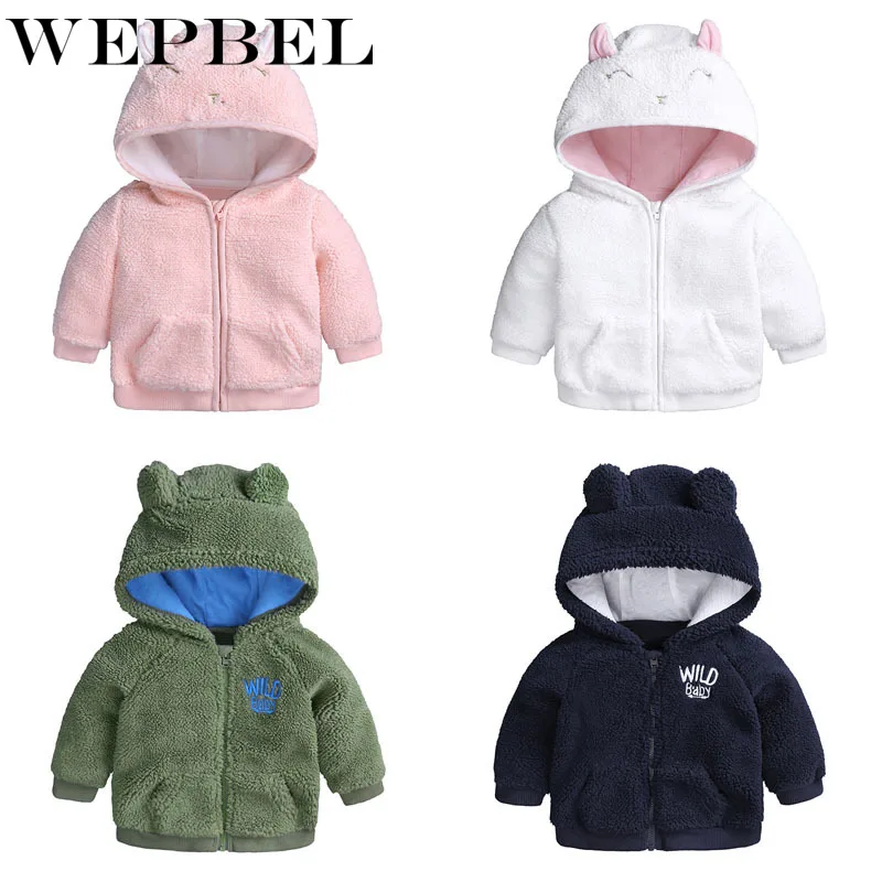 WEPBEL/зимняя стеганая куртка на молнии с героями мультфильмов для малышей пальто