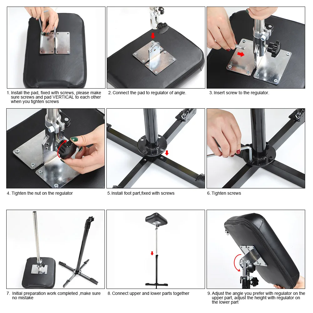 Клеймо портативный регулируемый подлокотник для нанесения татуировки