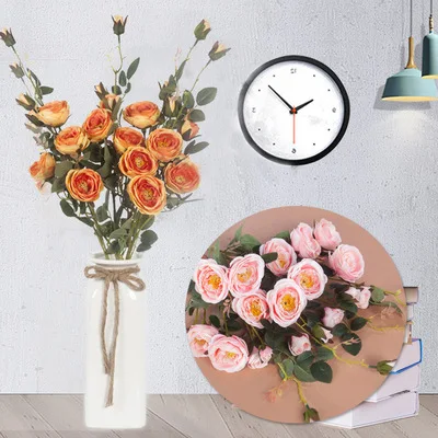 

Artificial Flower Single Bunch of Festive Roses 89cm,Wedding Guide,Home Decoration Vase Flower Arrangement,OutdoorGarden DressUp