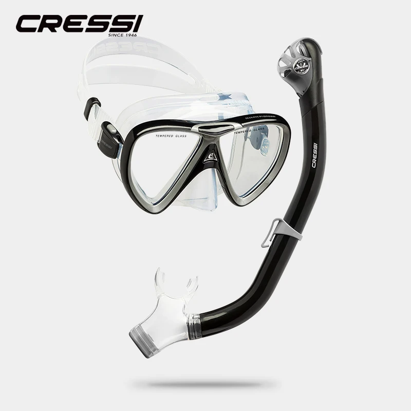 Маска для дайвинга Cressi IKARUS набор подводного плавания маска силиконовая с сухим