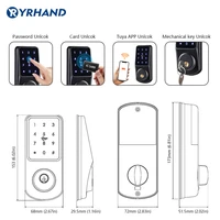 Tuya Smartlife Home WiFi Keyless Secure Keypad Remote Control Deadbolt Electronic Digital Smart Rfid Door Lock