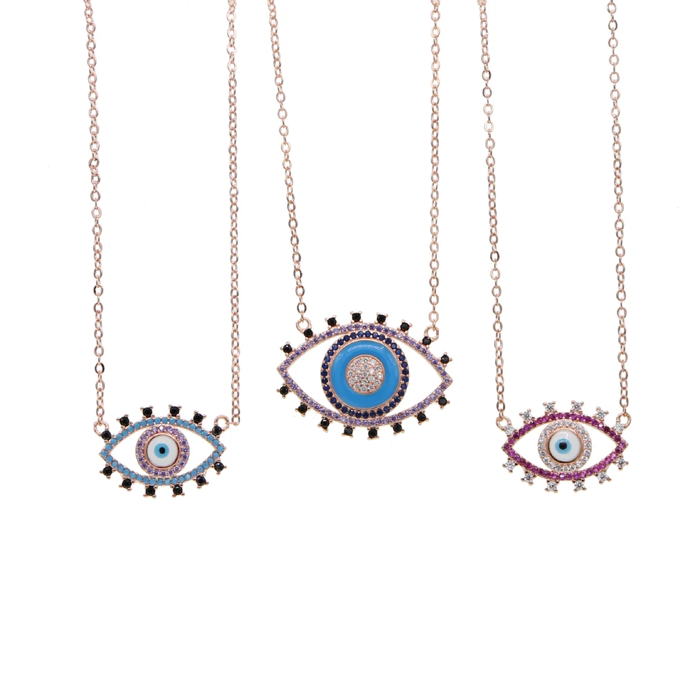 Оптовая продажа плавающая Гибкая красочная подвеска-капля с фианитами Золотое