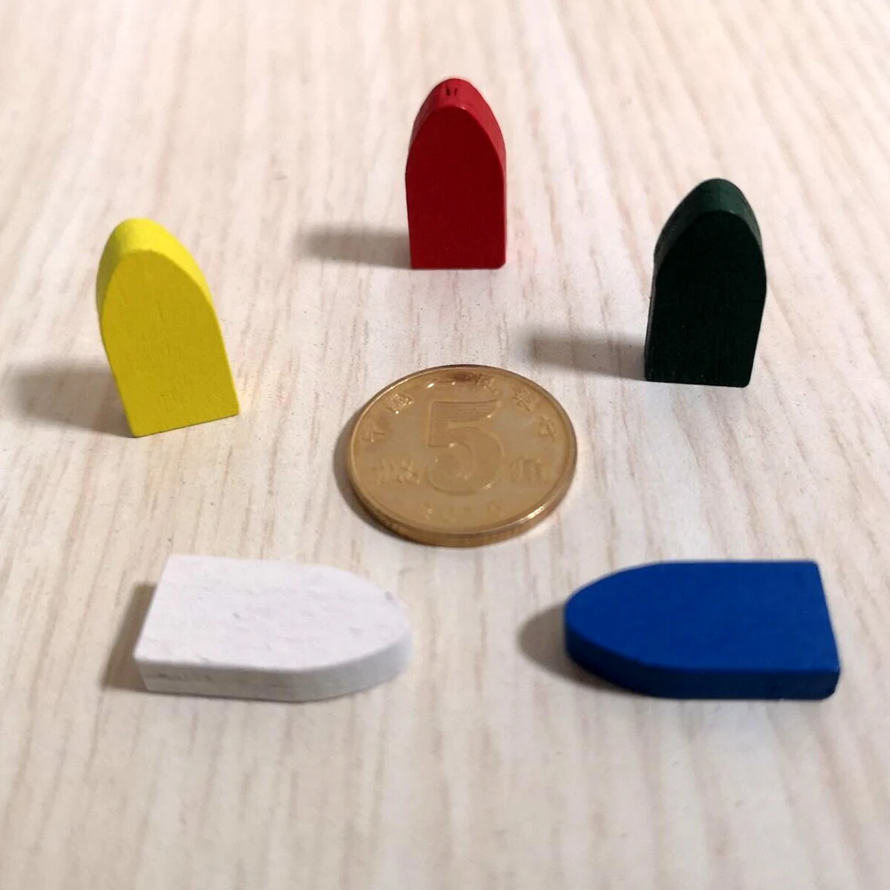 50 шт. 20*10*5 мм красочная деревянная лодка корабль пуля боевой форма игровые шторы