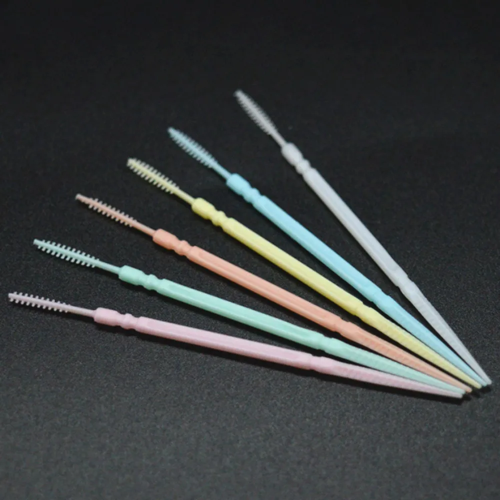 

200pcs Pick Interdental Brush Double-head Brushed For Teeth Cleaning Toothpick Oral Care Tool 6.2 Cm Tandenstokers Dental Floss