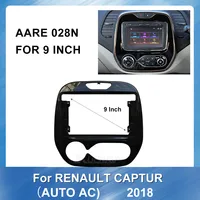9 inch Car Radio installation DVD GPS Plastic Fascia Panel frame for RENAULT Captur auto AC 2018 car Dash Mount Kit Accessories