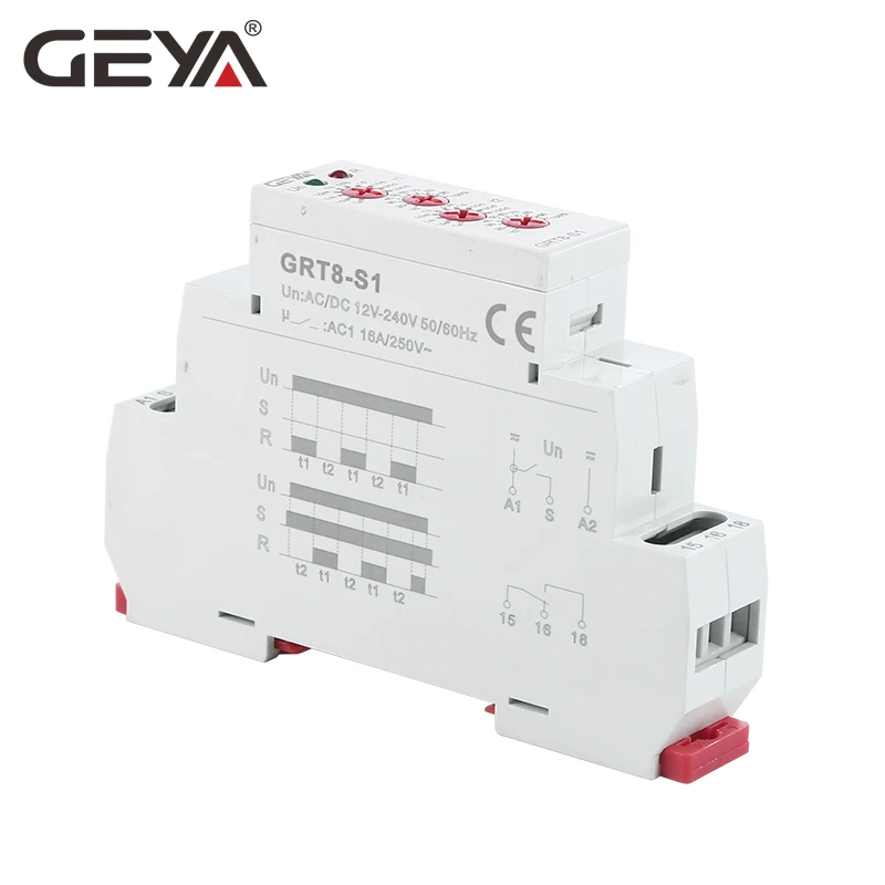 GRT8 S асимметричное циклическое реле времени SPDT 220V 16A AC/DC12V 240V электронное