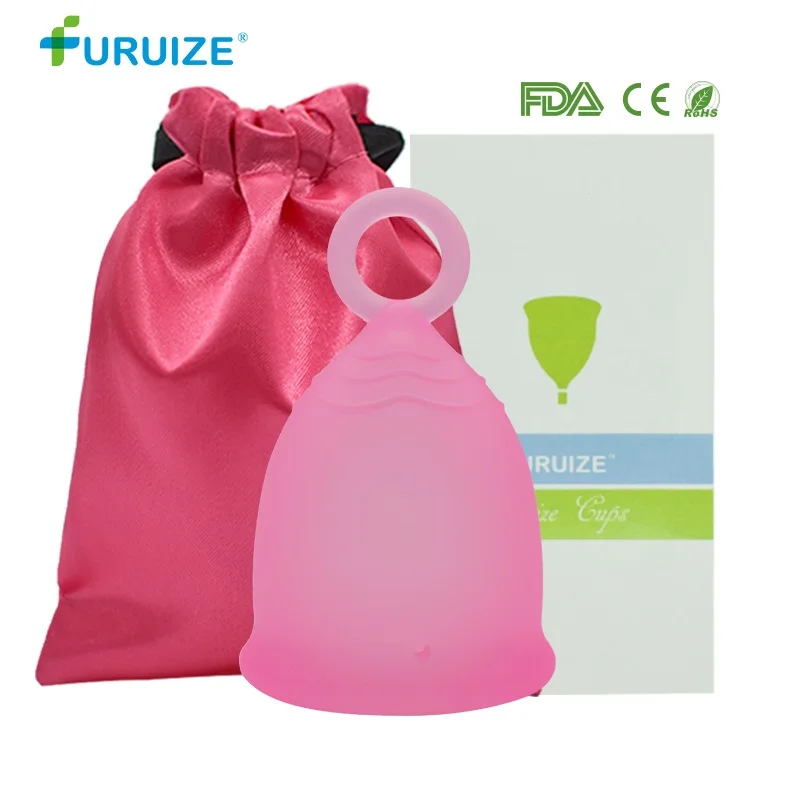 1pcs pink-1bag Newest Model Women Cup Medical Grade Silicone Menstrual Cup Feminine Hygiene Copa menstrual Lady Cup Health Care Period Cup Sale - Цвет: 1pcs pink-1bag