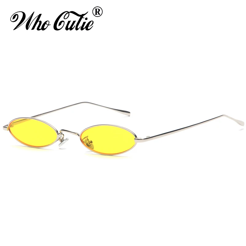 Кто милашка 2018 Малый Тонкий овал Солнцезащитные очки для женщин Для Брендовая