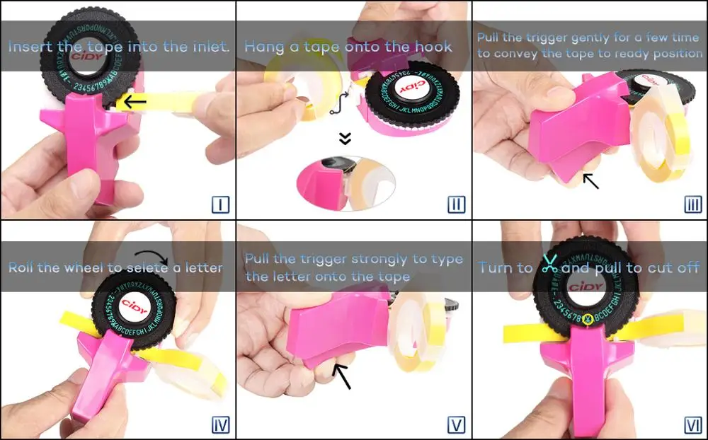 Ручная машинка для 3D тиснения CIDY мини-портативный принтер сделай сам печати