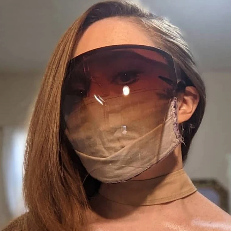 

Unisex Protective Mask Face Shield Sunglasses Goggles Safety protection Anti-Spray
