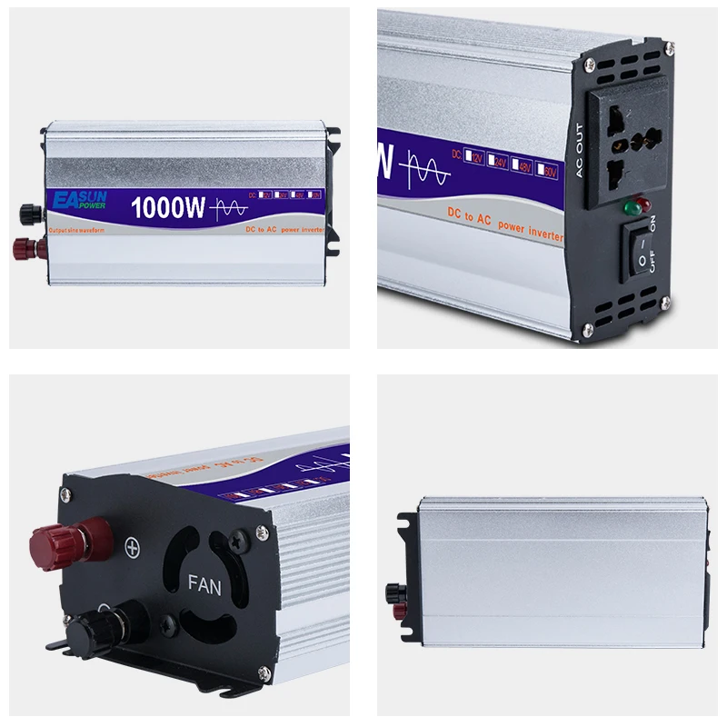 1000W Pure Sine Wave Power Inverter DC 12V/ 24V To AC 220V Converte LED Display Portable Car | Обустройство дома