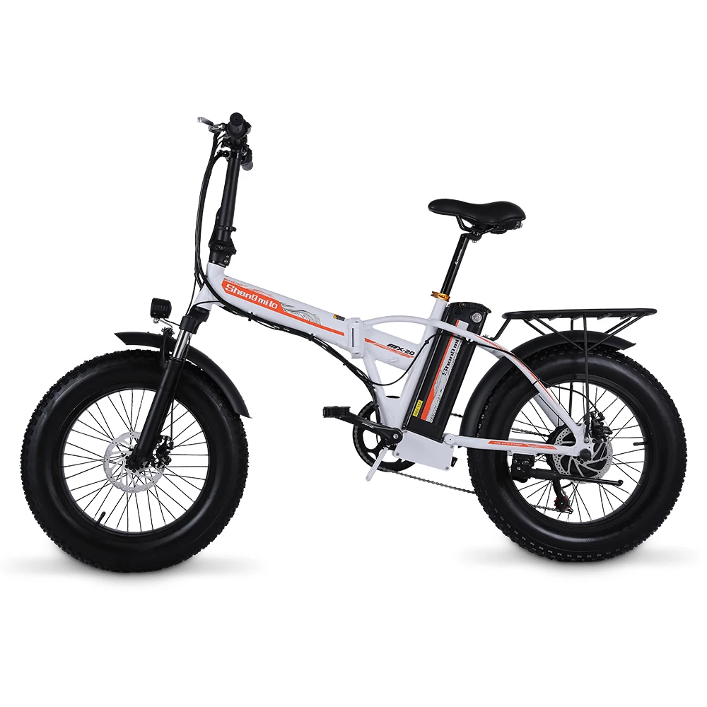Bestellen Shengmilo 500W 4,0 Fett Reifen Elektrische Fahrrad Beach Cruiser Bike Booster Bike 48v Lithium-Batterie Folding Mens Frauen Der Ebike