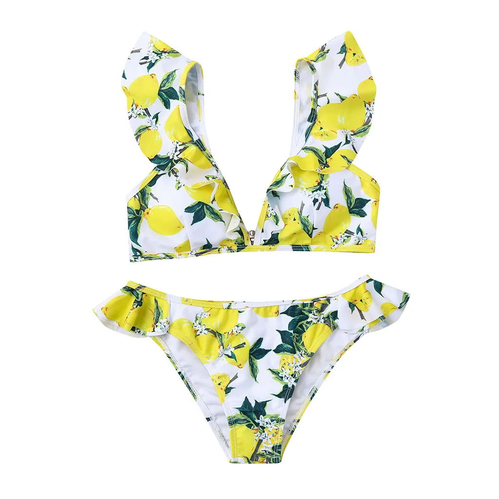 Женский раздельный купальник 20 #2020 комплект бикини с цветочным принтом и
