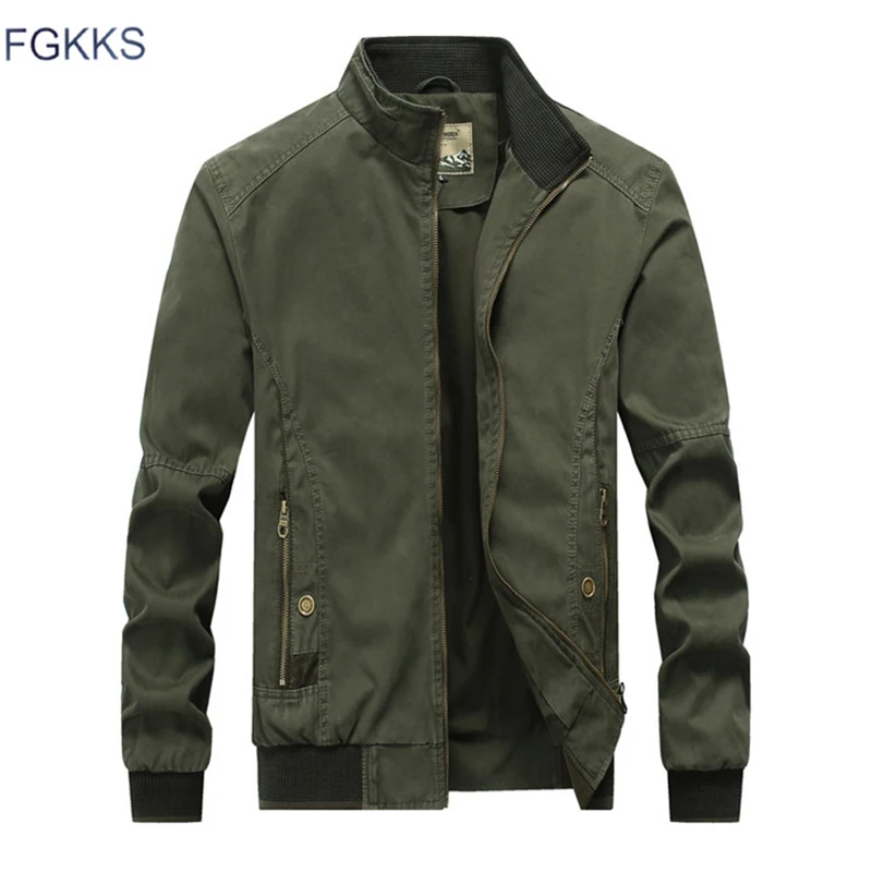 FGKKS осень зима мужские куртки модные брендовые новые Удобные повседневные
