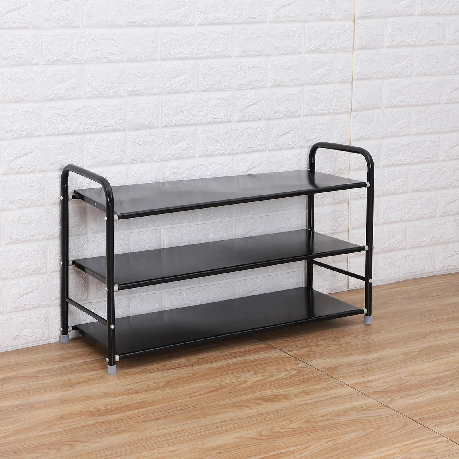 Стеллаж-органайзер для обуви CellDeal 6 уровней с ручкой чёрный современный домашний