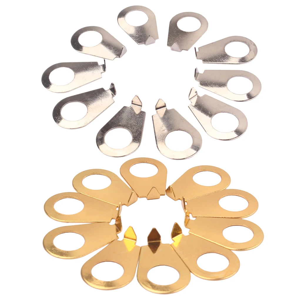 10Pcs Metal Guitar Knobs Pointer Plate Knob Position Indicator For Bass Parts Accessories 22X14X5mm | Спорт и развлечения