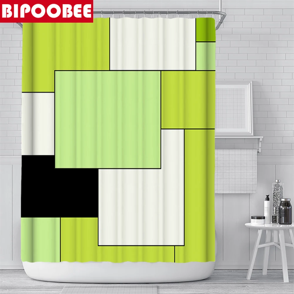 Креативная Современная занавеска для душа сетка крышка туалета коврики ванной