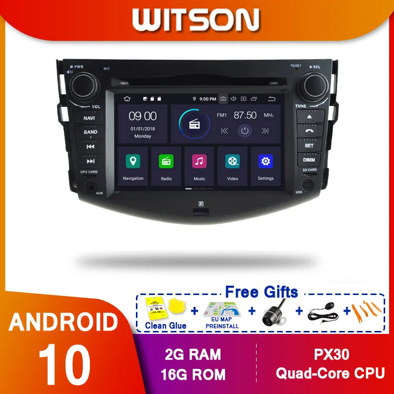 WITSON Android 9 0 Octa core (восемь ядер) PX5 автомобильный dvd-плеер для TOYOTA RAV4 2008-2012 IPS GPS радио |