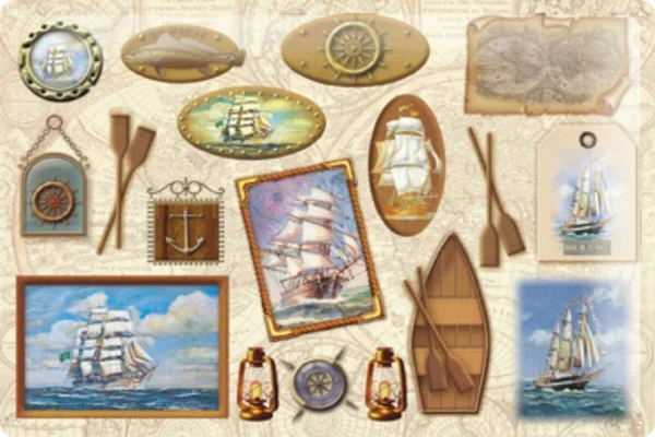 

Tin Sign Travel Wanderlust Ships Rudder Sea Metal Plate