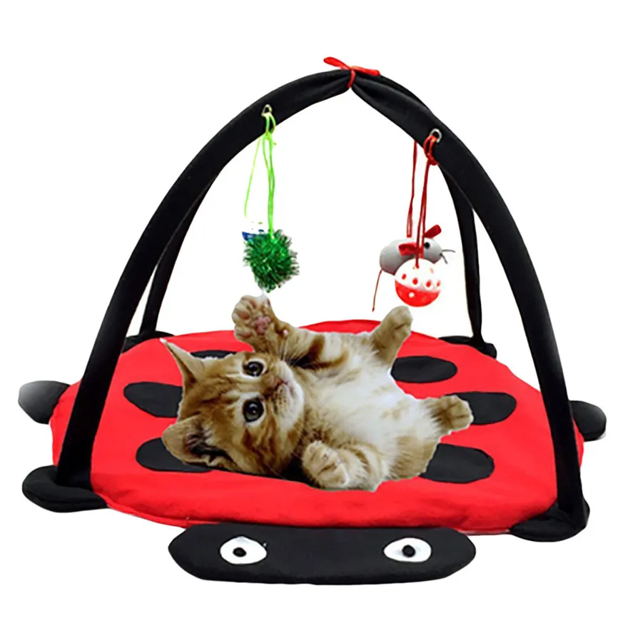 Новинка 1 шт. подвесная игрушка в виде жука игровой коврик для кошек палатка