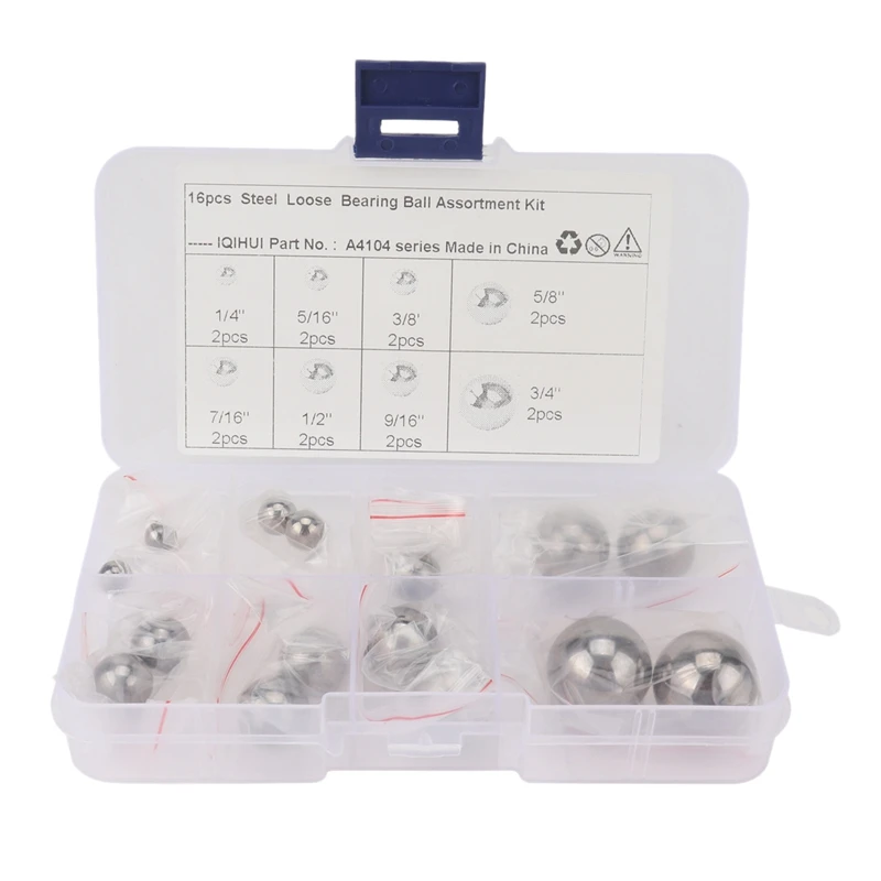 

16 PCs-8 Specifications Durable Carbon Steel Ball Replacement Parts Bike for Cars, Motorcycles, Bicycles Ball Bearing