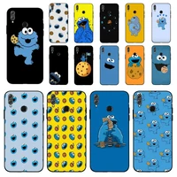maiyaca cartoon cute sesame cookie monster phone case for huawei honor 10 i 8x c 5a 20 9 10 30 lite pro voew 10 20 v30