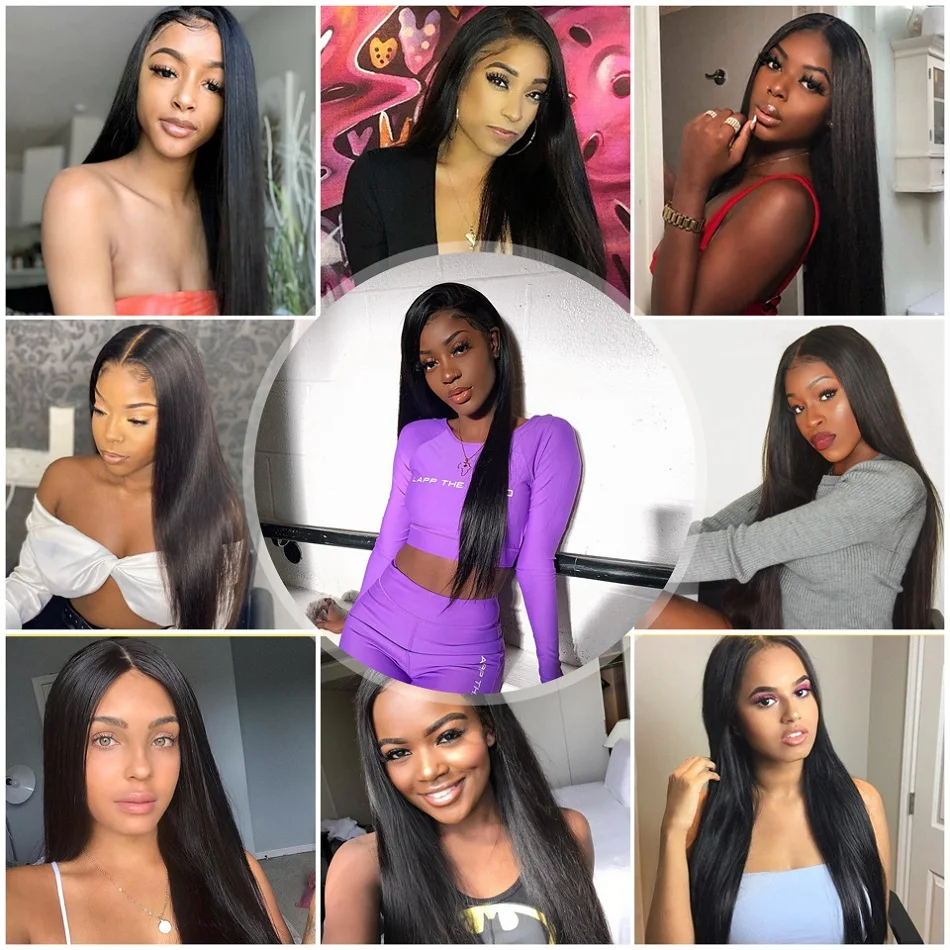 

30 Inch Bundles Brazilian Human Hair Weave Bundles Straight Human Hair Bundle Deals Silky Long Remy Hair Extensions For Women