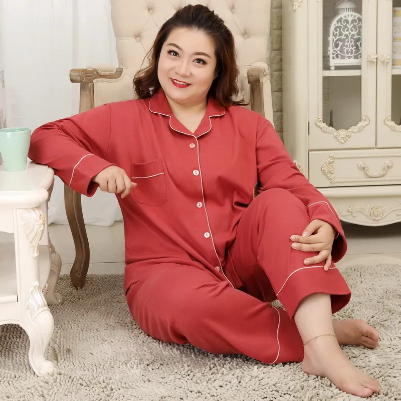 Новинка одежда свежие пижамные комплекты из 2 предметов для полных Милая женская