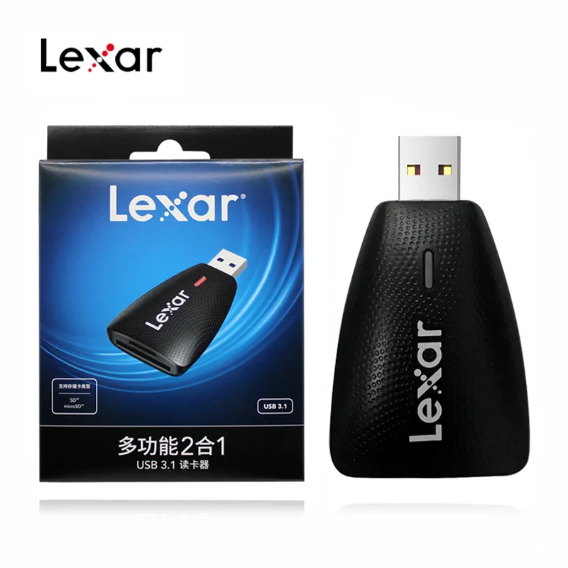 

100% Original Lexar 2 in 1 USB 3.1 Card Reader SD Micro SD Card Reader High Speed 3.0 Card Reader USH-I/USH-II