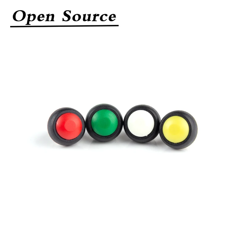 

5Pcs Red/Green/White/Black/Blue/Yellow/Orange ON-OFF 12mm Waterproof Momentary Push Button Switch SPDT