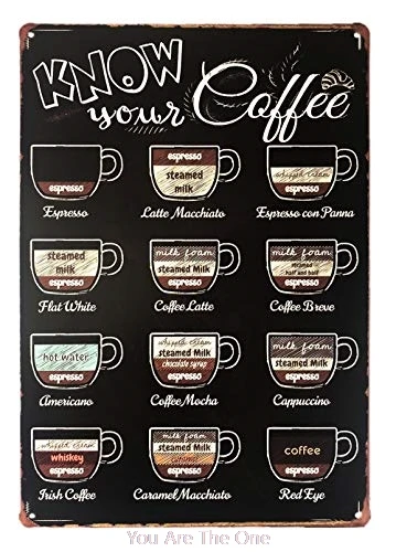 Coffee Make Possible Know Your Menu Vintage Retro Metal Tin Sign Shabby Poster Wall Decor for Bar Pub Club Painting | Дом и сад