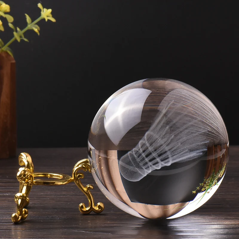 Новинка хрустальный шар 3d лазер для бадминтона спортивный призом аксессуары