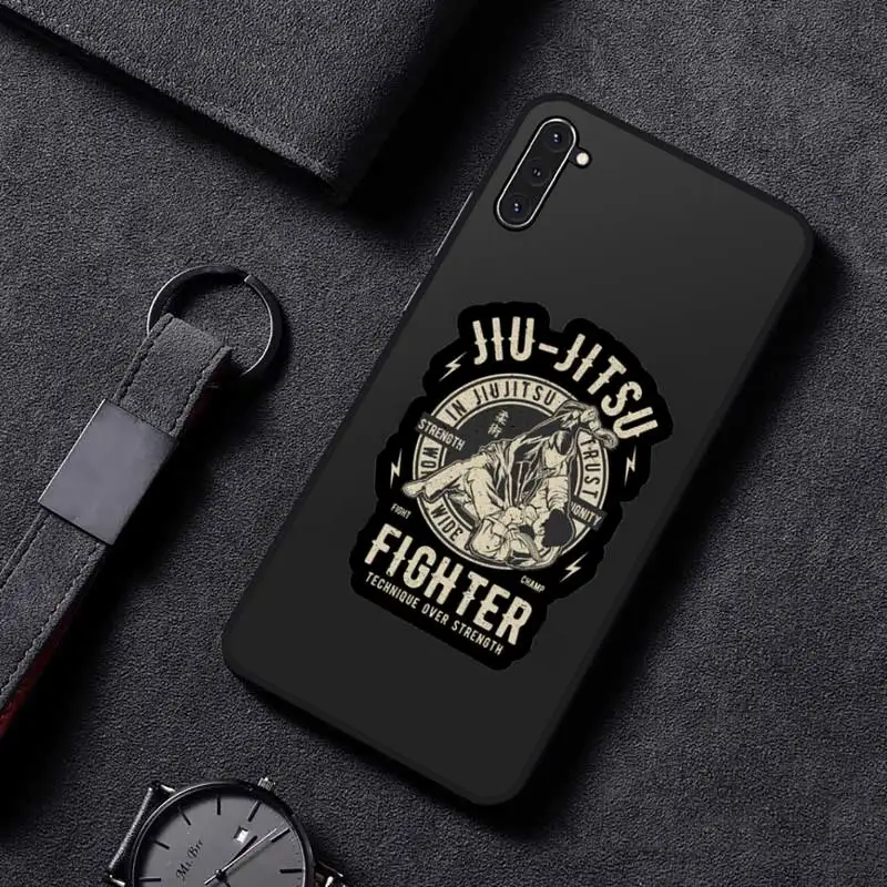 

jiu jitsu BJJ Brazilian Phone Case For Samsung A32 A51 A52 A71 A50 A12 A21S S10 S20 S21 Plus Fe Ultra