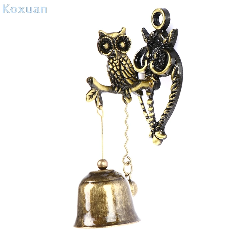 

Vintage Retro Style Animal Horse Elephant Owl Shaped Metal Bell Doorbell Hanging Door Home Decoration Hot