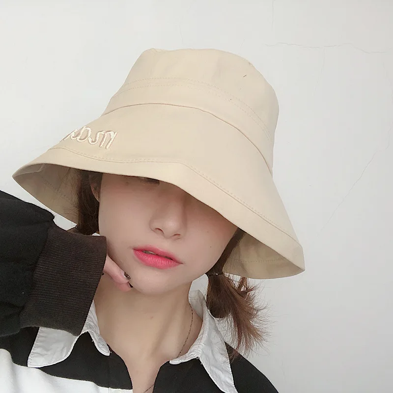 Панама женская хлопковая с защитой от УФ лучей и большими полями|Женские кепки