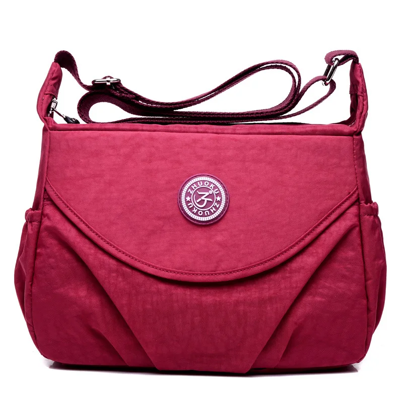 Новинка 2020 сумки через плечо на одной молнии и нейлоновая Водонепроницаемая