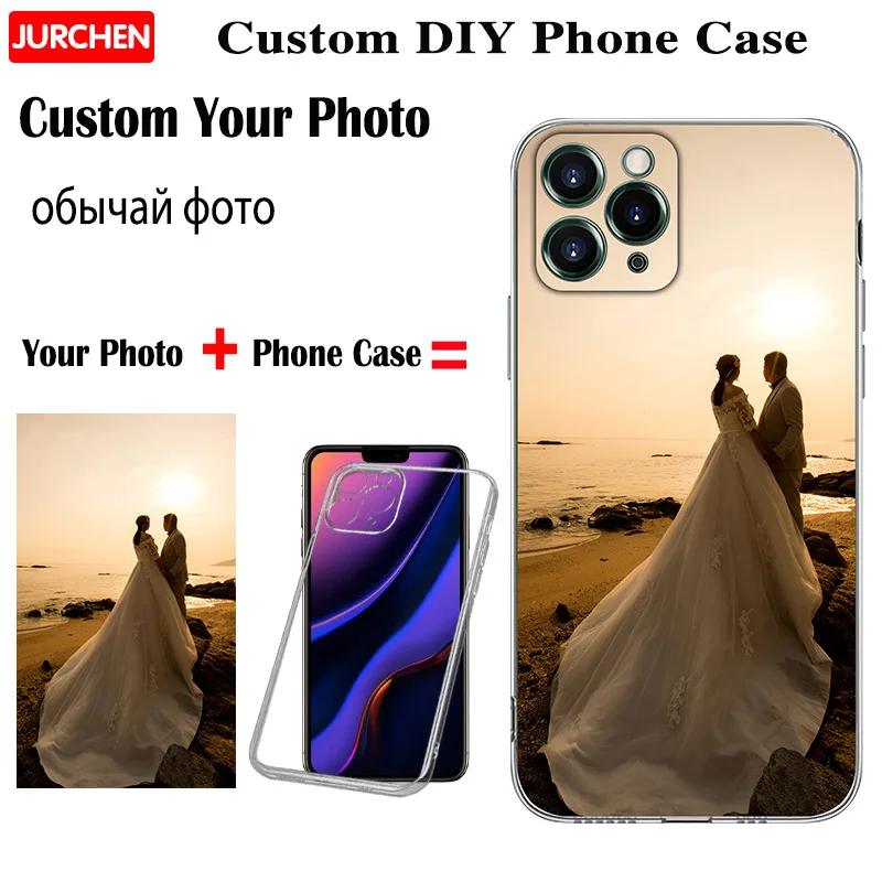 Ультратонкий Прозрачный чехол JURCHEN для телефона iPhone 11 12 Mini Pro XS Max X 8 7 6S Plus XR с
