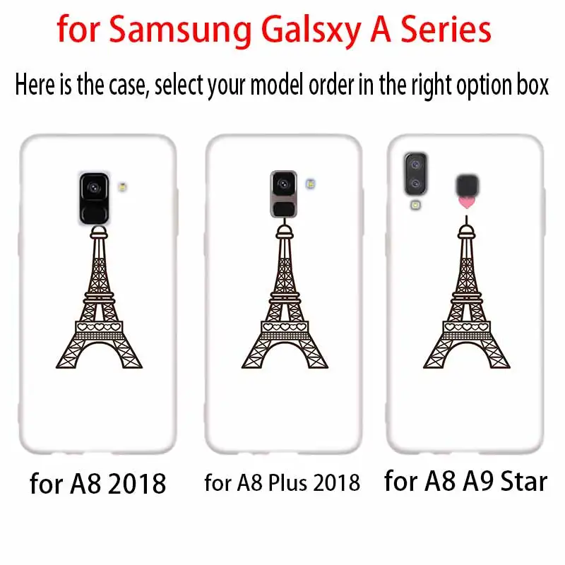 Очаровательный Париж арт чехол силиконовый для телефона Samsung A50 A70 A80 A30 A40 A90 A6 A8 A9 A7