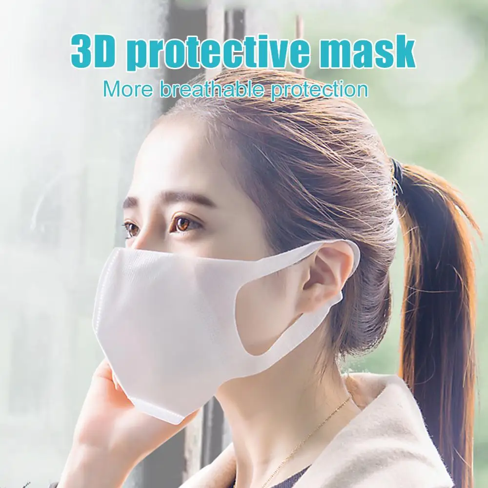 10 шт. одноразовые защитные маски 3-х слойные 3D дышащие сандалии с открытым носком