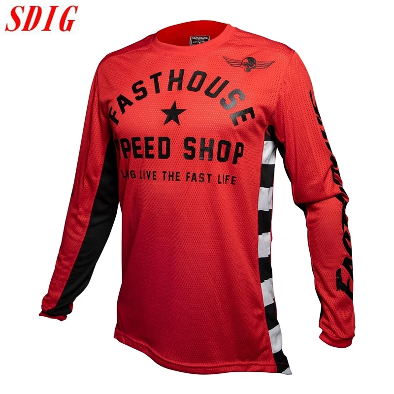 

Offroad motocross jersey 2021 MX Motocross downhill bike T-shirt long-sleeve cycling Jersey Fasthouse breathable shirts