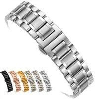 stainless steel watch band strap 121415161718192021222324mm watchband bracelet for quartz watch
