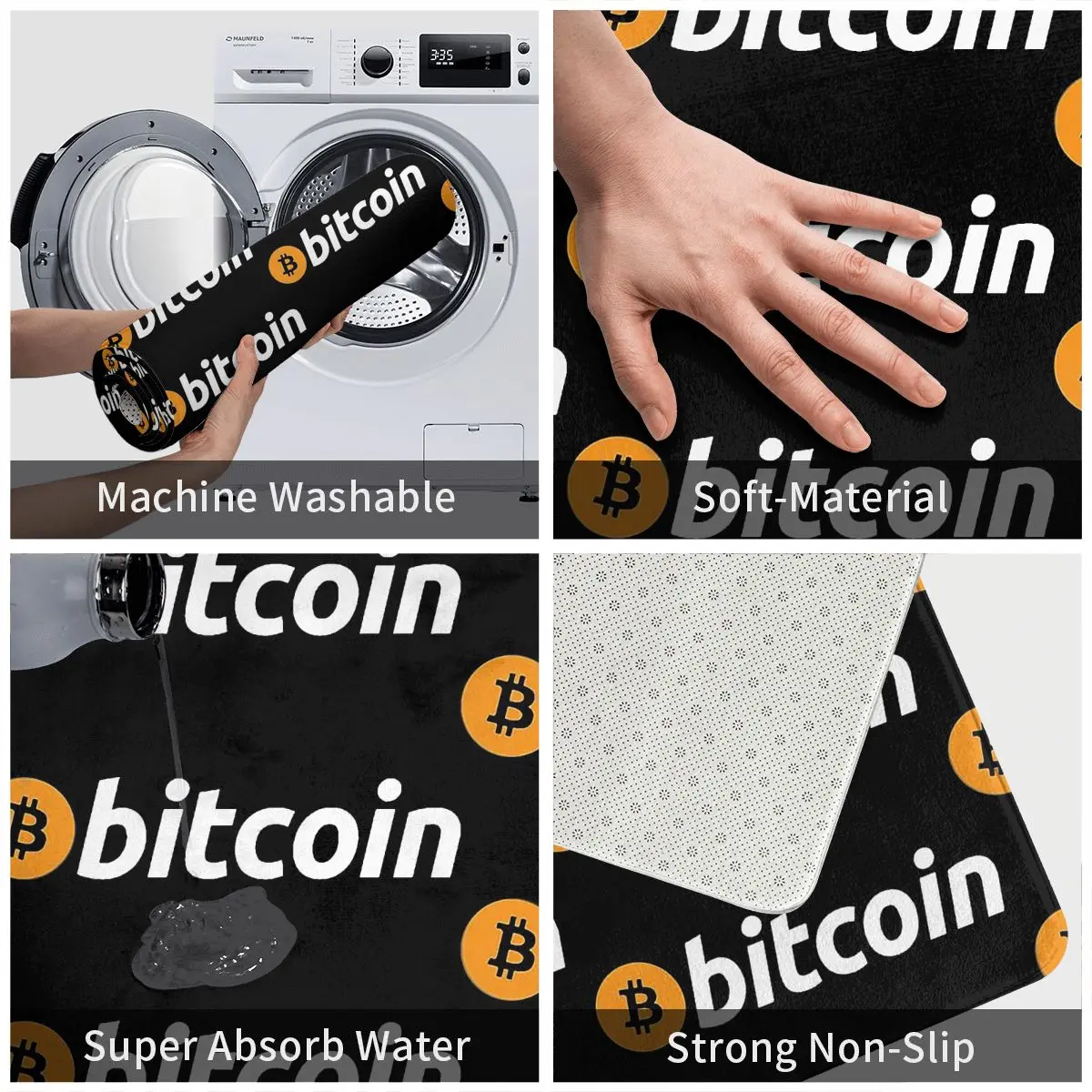 Коврик для ванной Придверный коврик биткоинов ковер гостиной балкона украшение