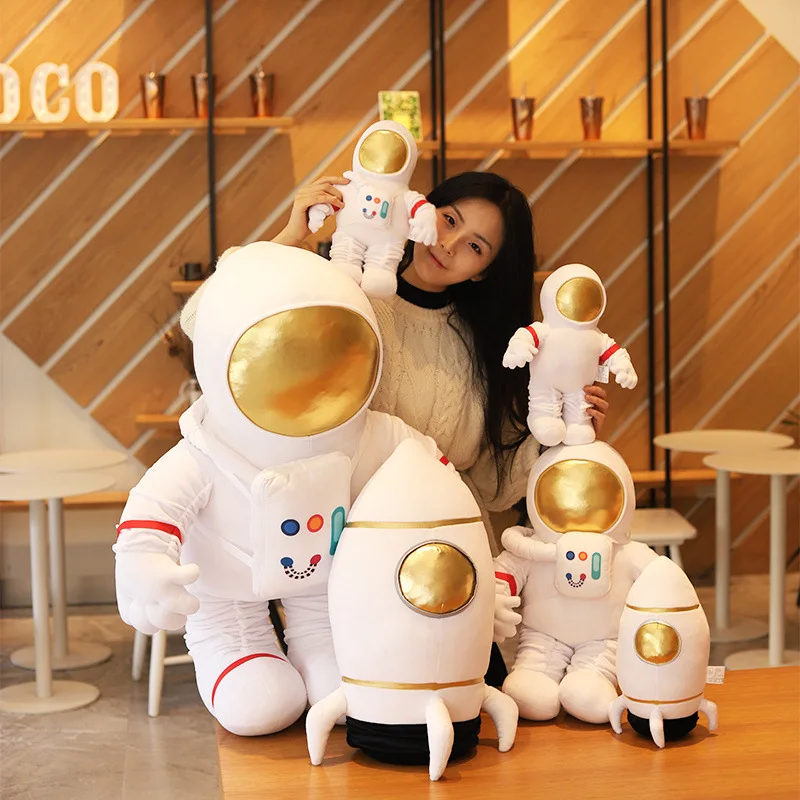 

Simulation Space Series Plush Toys Astronaut Spaceman Rocket Spacecraft Stuffed Plush Doll Sofa Pillow Boys Kids Birthday Gifts