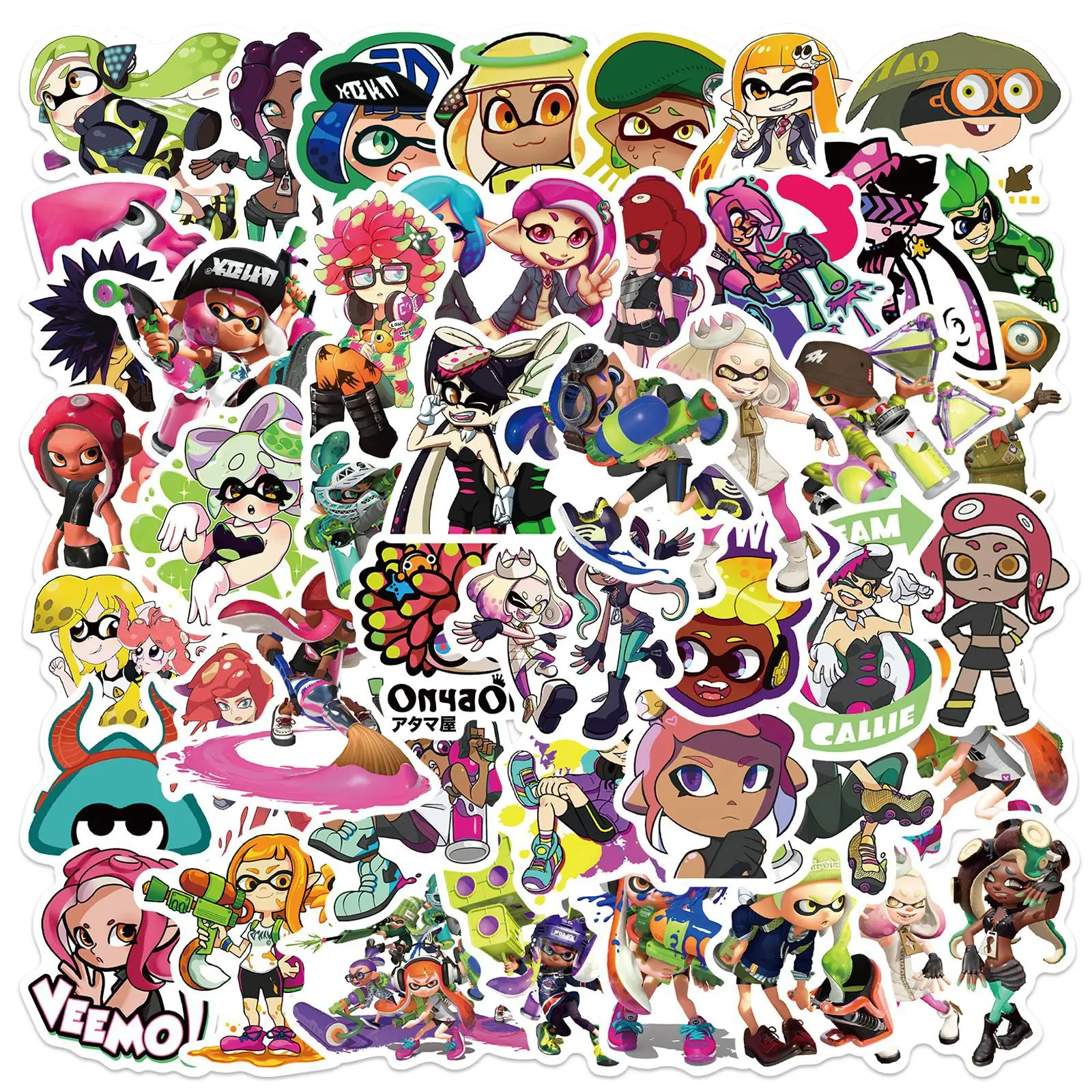 10/30/5 Game Splatoon Skateboard Travel Suitcase Phone Laptop Luggage Classic Stickers Home Decor Diy Kids Girl Toys  - buy with discount