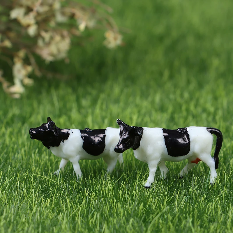 

10pcs 1:87 Diy HO Scale Colorful Cow Model Train Layout Model Building Toys Gift Clearance Sale