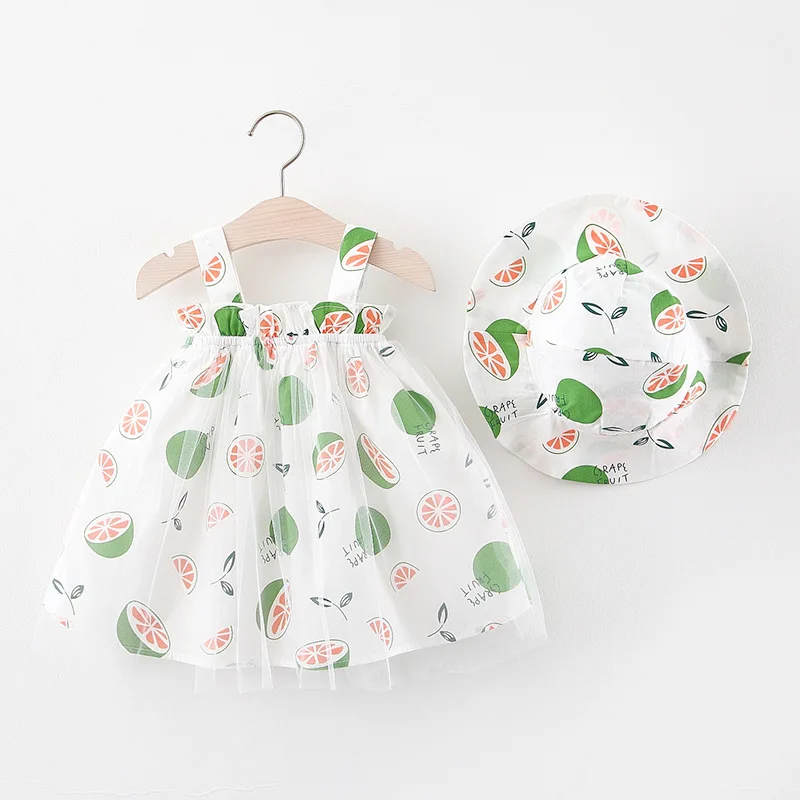 Летнее Хлопковое платье для маленьких девочек на свадьбу принцессы с милым