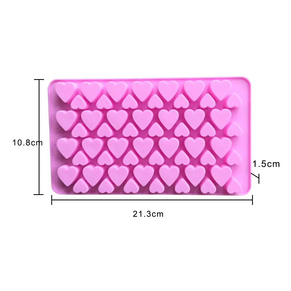 55 отверстий 3d маленькое сердце любви форма силиконовая украшение из мастики для