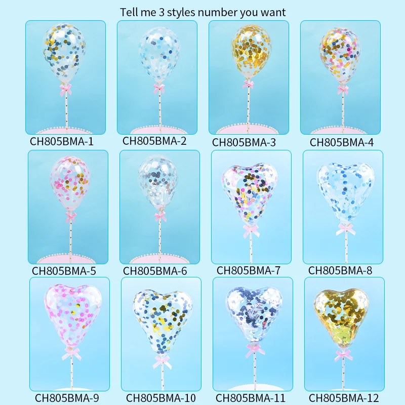 5 шт./компл. яркие разноцветные аксессуары для торта на день рождения Baby Shower
