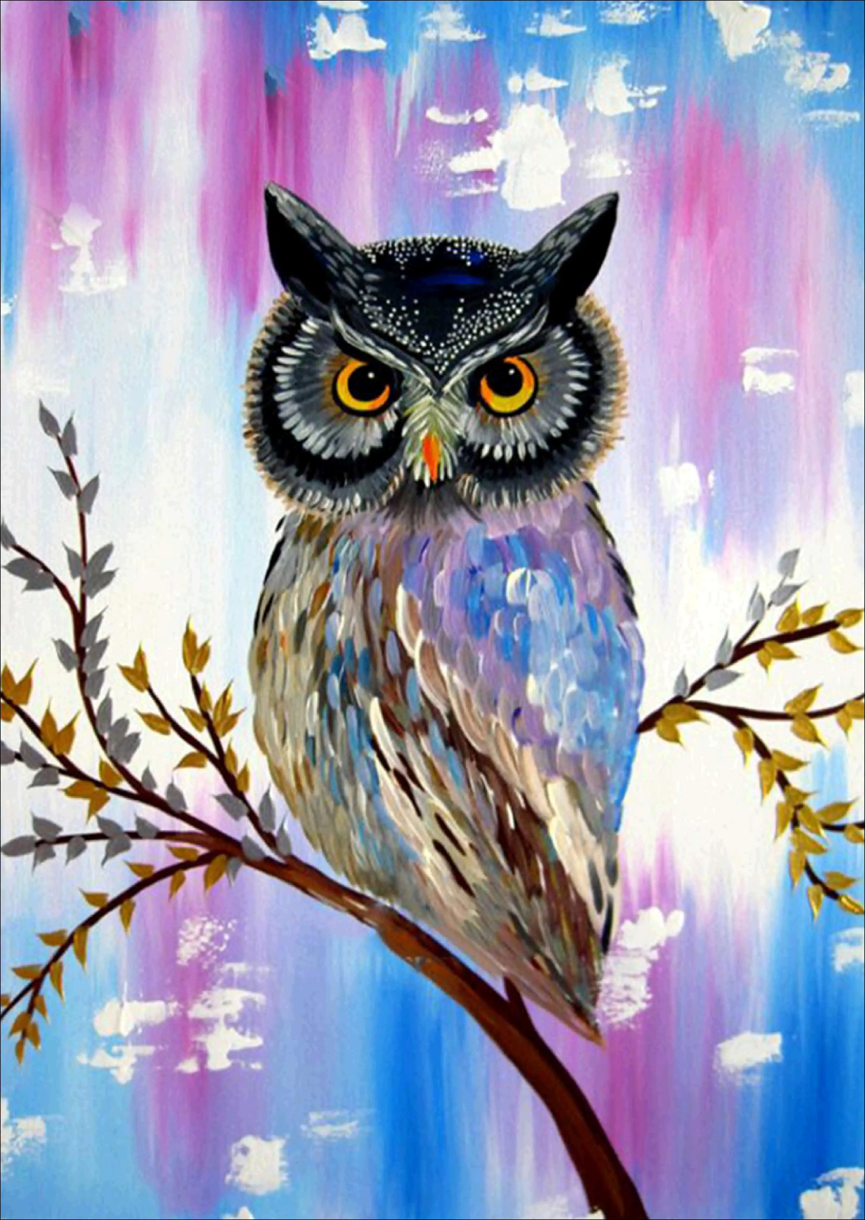 

Алмазная живопись 5D «сделай сам» с изображением совы, животных, алмазная вышивка, стикер для вышивки крестиком, мозаика, узор для украшения дома, подарок ручной работы