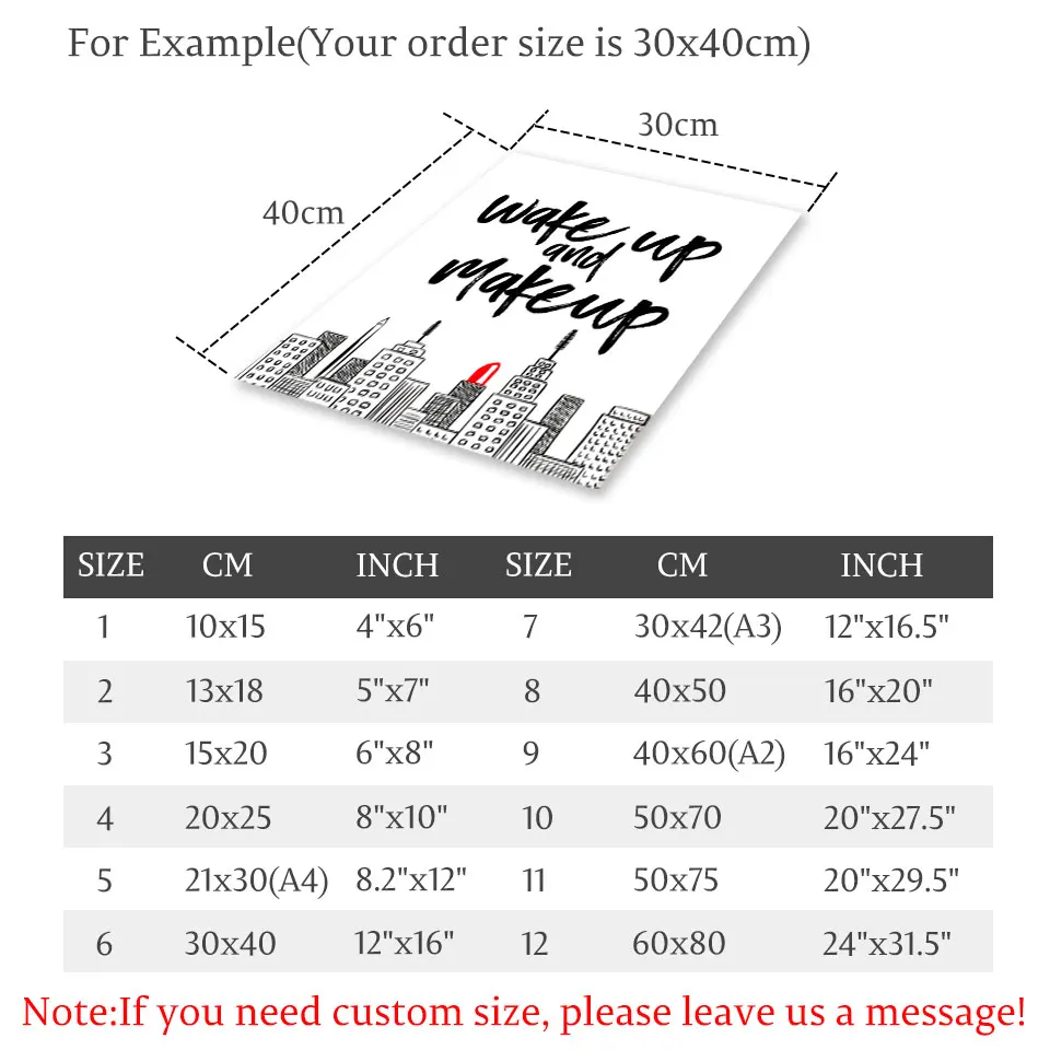 Нью-Йорк плакат Пробуждение Холст Картина Макияж Стены Искусство Печать Цитата